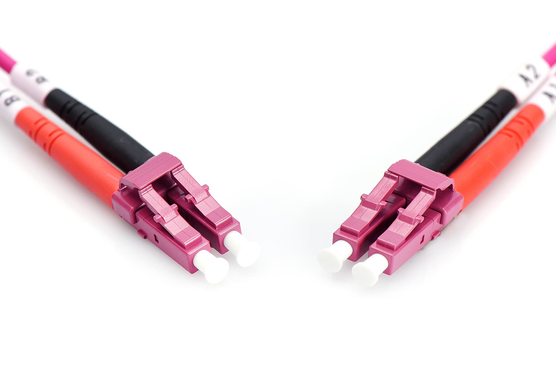 DIGITUS Fiber Optic Patch Cord LC to LC Multimode OM4 - 50/125m Duplex color RAL4003 Length 5m "DK-2533-05-4" — miniatură