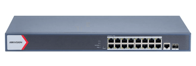 SWITCH GIGABIT 16PORTURI 16XPOE "DS-3E1518P-EI(V2)"