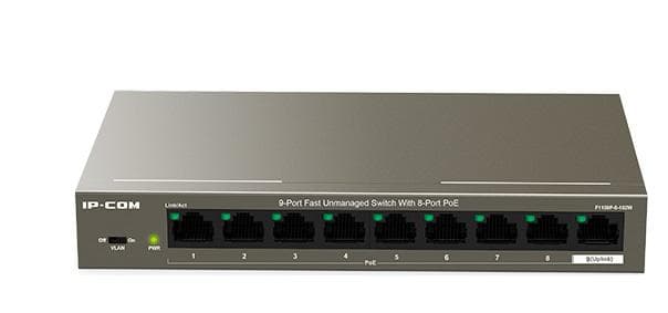IP-COM 9P 10/100 UNMNG 8P POE SWITCH "F1109P-8-102W"