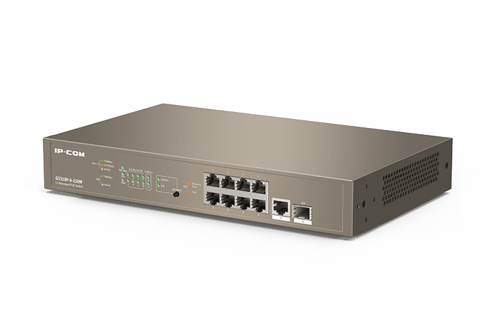 IP-COM 10PORT GIGABIT L3 MANAGED SWITCH "G5310P-8-150W" — miniatură