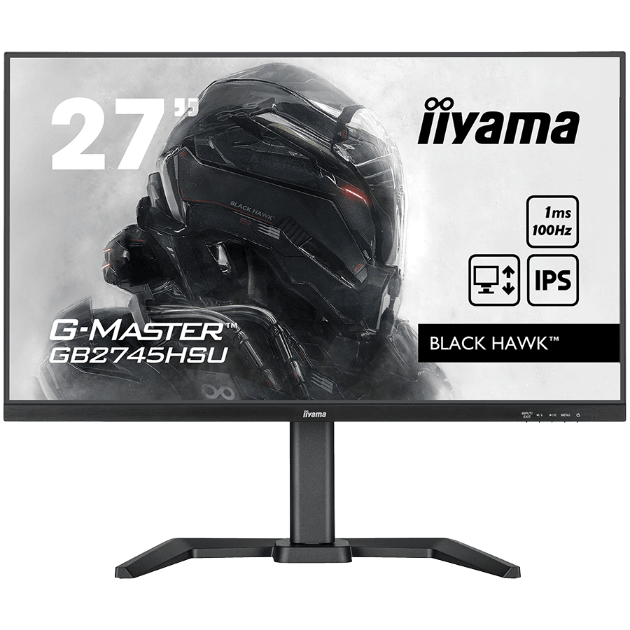 IIYAMA Monitor LED GB2745HSU-B1 27" IPS 1920 x 1080 @100Hz 250 cd/m2 1ms HDMI DP USB Full Ergonomic Speakers "GB2745HSU-B1"