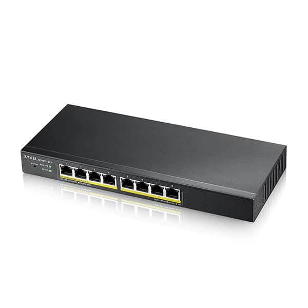 SWITCH ZyXel GS1915-8EP KIT SWITCH+2 AP NWA90AX "GS1915-8EP-EU0102F" — miniatură