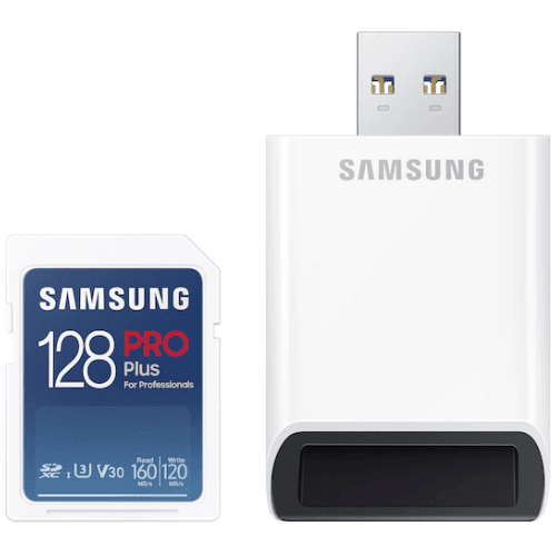 Card de Memorie Samsung PRO PLUS 128GB CL10 CARD READER + USB "MB-SD128SB/WW"