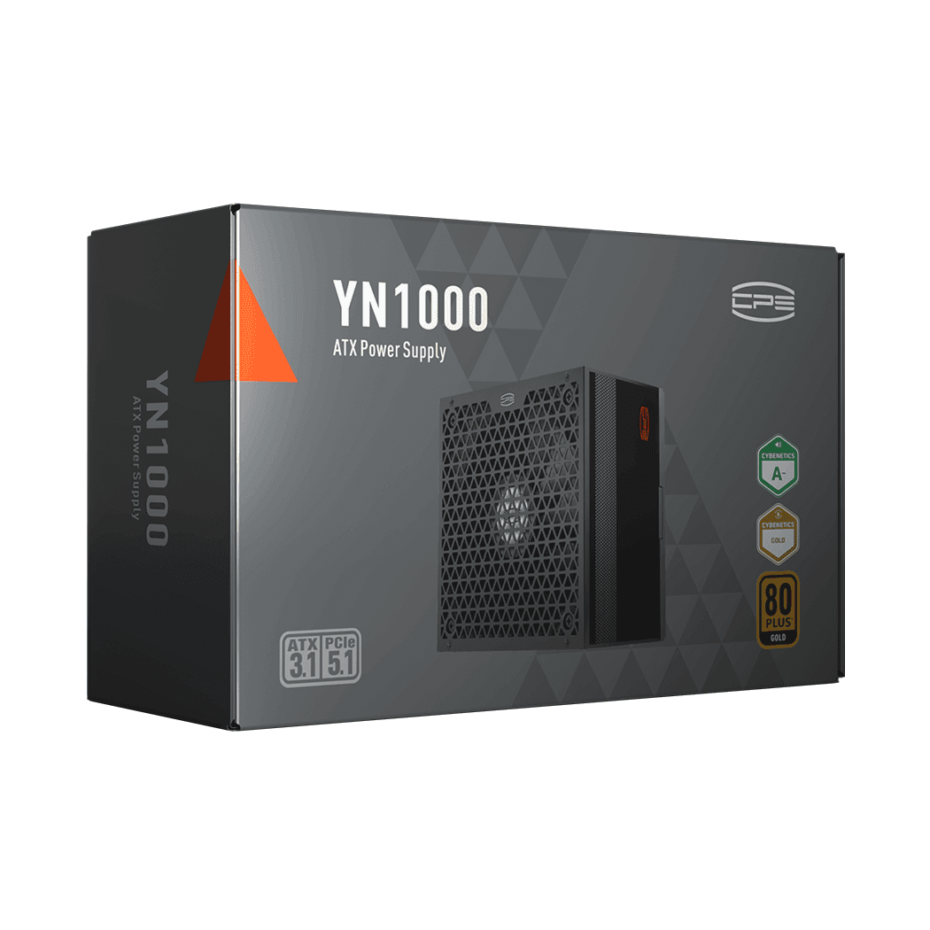SURSA PCCooler "YN1000", 1000W, certificare 80 Gold, modular, fan 135mm, negru, "YN1000" — miniatură
