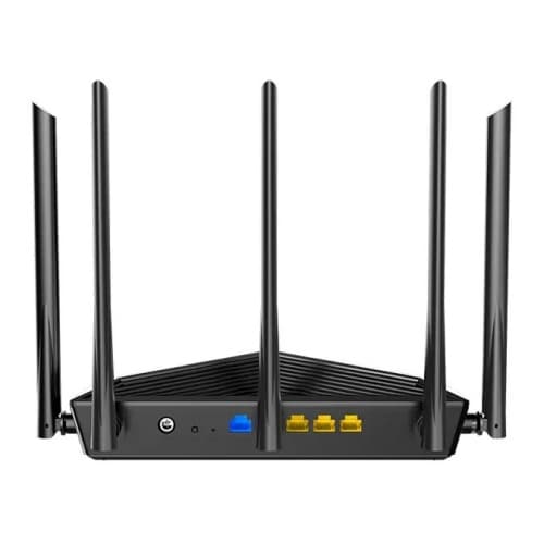 ROUTER Tenda wireless AX5700 Mbps, 1 x WAN Gigabit, 3 porturi LAN Gigabit, 2.4 GHz/5 GHz dual band, 5 antene externe, WI-FI 6E "TX27 PRO" — miniatură