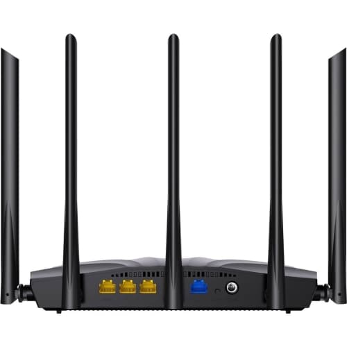 Tenda| TX2 PRO, Router wireless, 802.11a.x, AX 1500 Dual Band, Porturi 1 WAN, 3 LAN Gigabit| Antene 5 externe 6 dbi, | Negru "TX2PRO" — miniatură