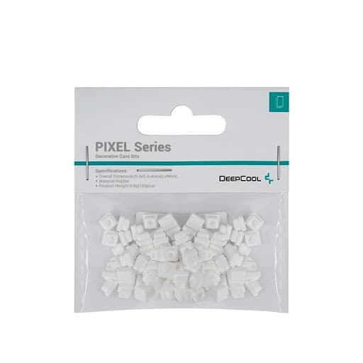 Accesoriu decorativ pt. carcasa DeepCool "PIXEL WH", silicon, 5.4x5.4x4mm, pachet 100 buc, alb, "R-PIXEL-WH100-G-1" 6933412796701