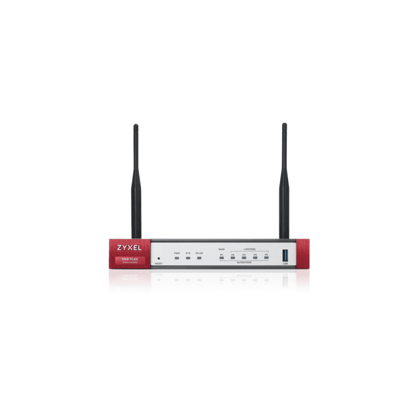 ZYXEL|USGFLEX100AX-EU0102F|USG Flex 100 AX|UTM Firewall|WAN,4 LAN/DMZ,SFP,USB 3.0,RJ45|900Mbps SPI Firewall|270Mbps VPN|30 SSL VPN user | 2 ant ext | Lic 1 an "USGFLEX100AX-EU010"