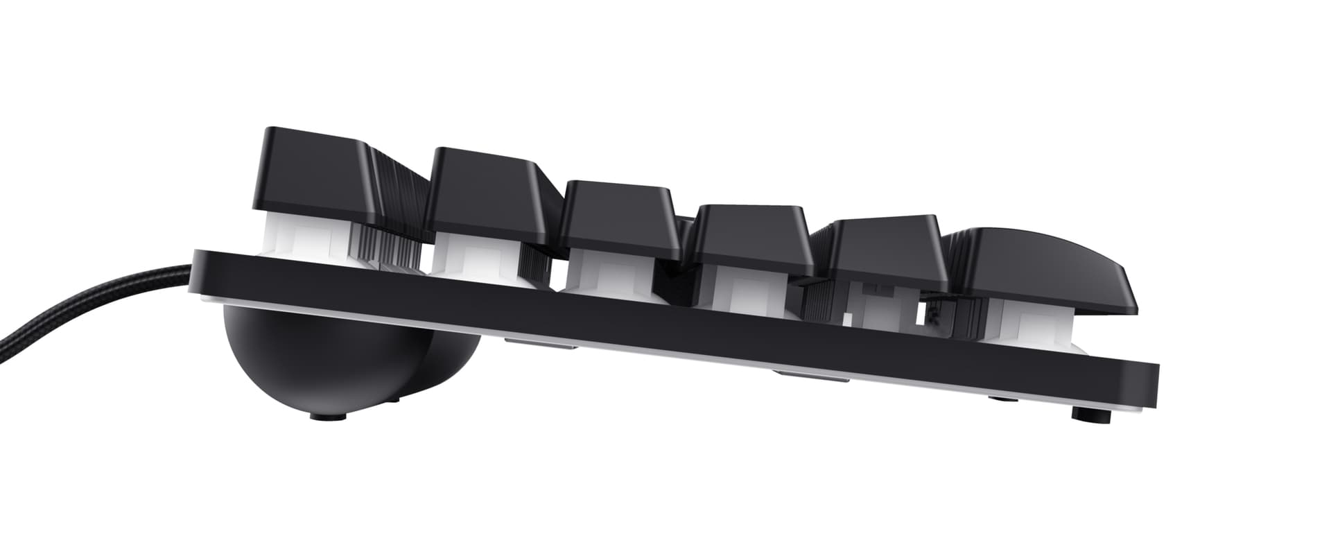 Tastatura Trust GXT 833 Thado keyboard USB Dutch Black, Silver "VX23698" — miniatură