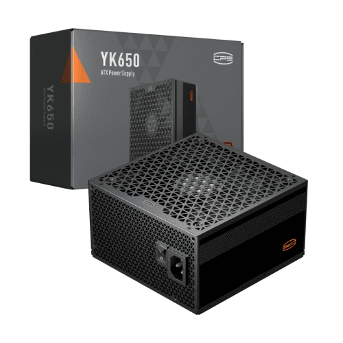 SURSA PCCooler "YK650", 650W, certificare 80 Plus Bronze, non-modular, fan 135mm, negru, "YK650" — miniatură