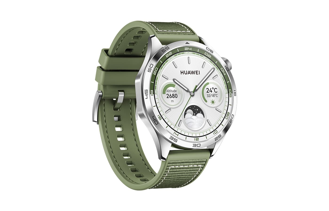 Smartwatch Watch GT 4 46mm Green Woven "55020BGV" — miniatură
