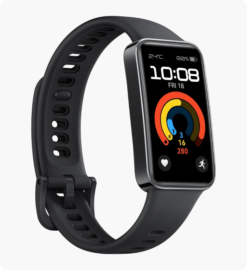 Bratara fitness Band 9, Starry Black Fluoroelastomer Strap "55020BYE" — miniatură
