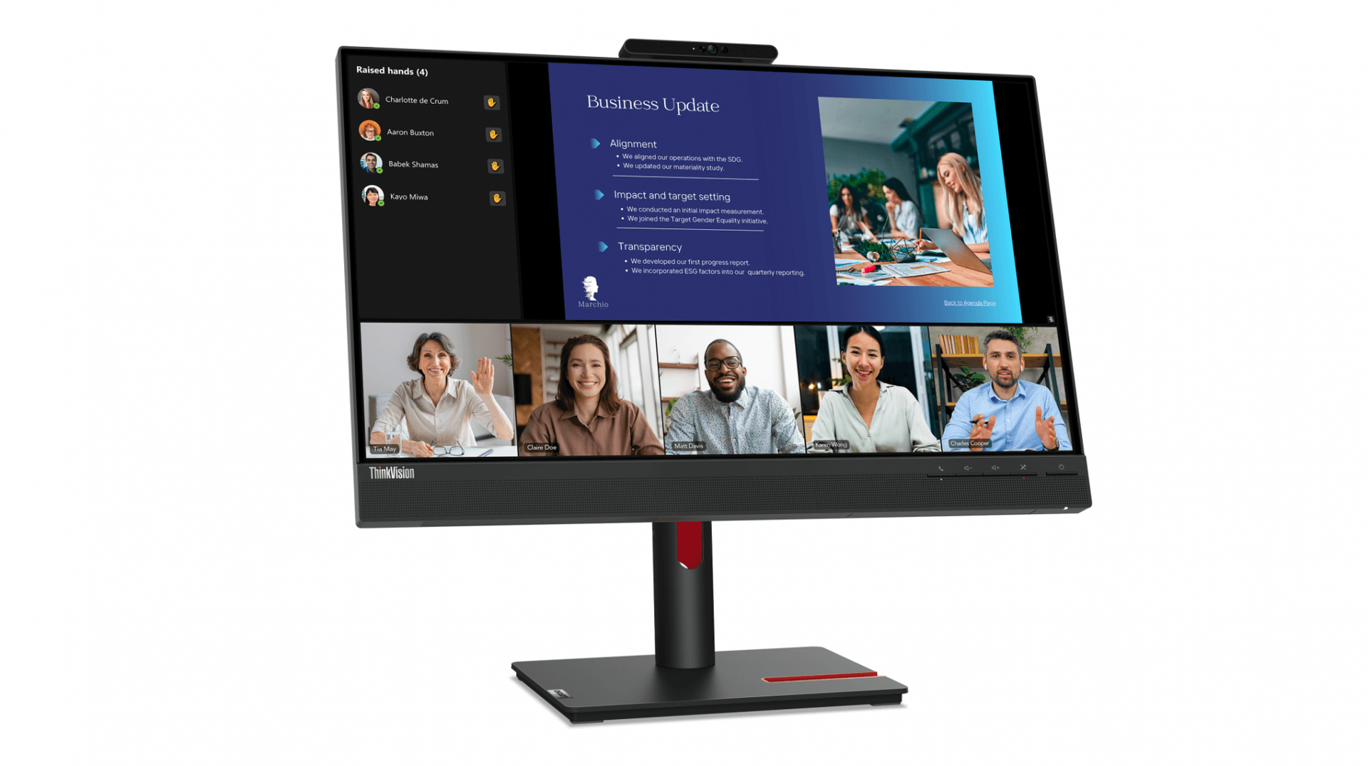 ThinkVision T24v-30 24" IPS FHD HMDI 3Y "63D8MAT3EU" — miniatură