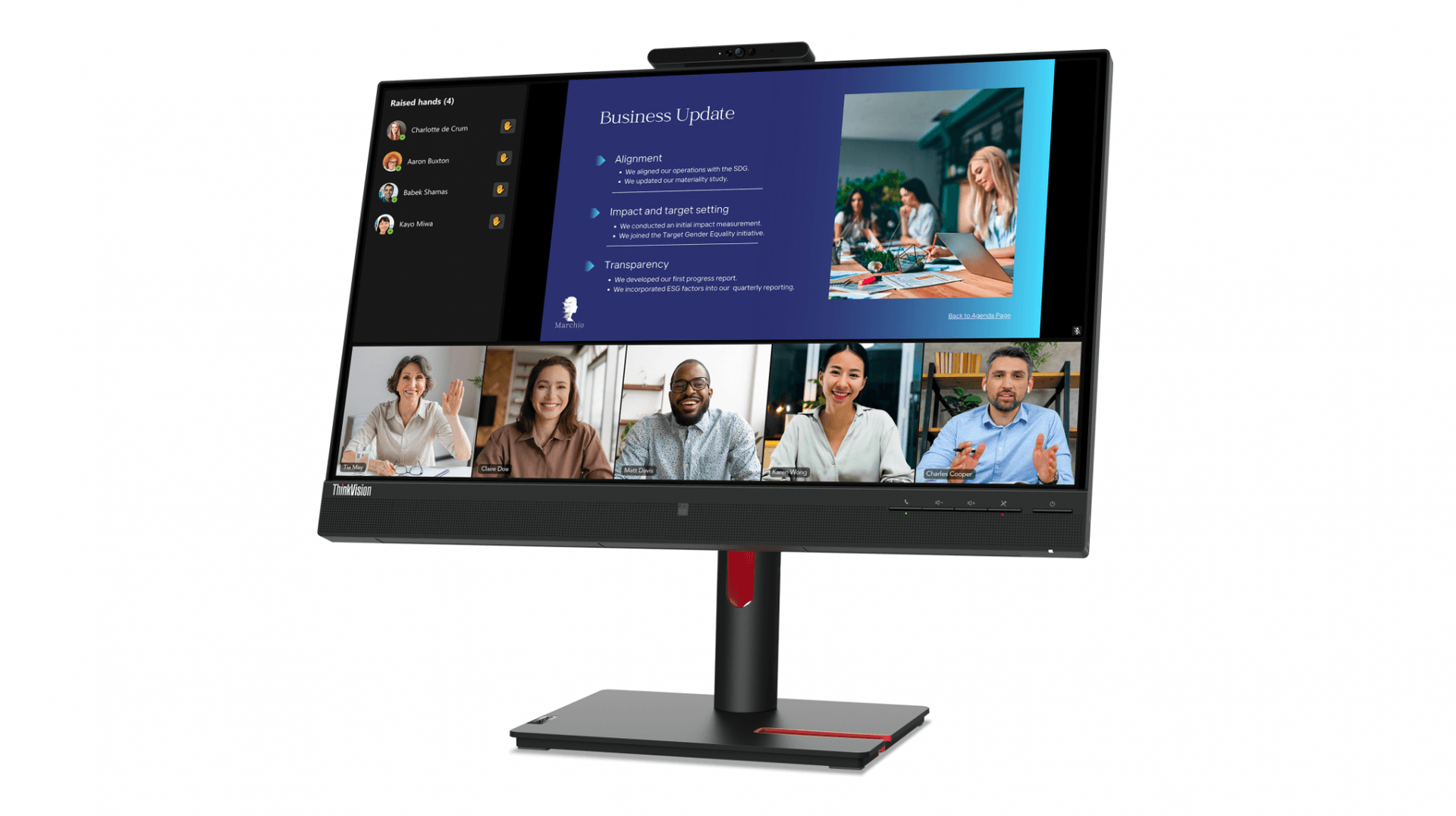 ThinkVision T24v-30 24" IPS FHD HMDI 3Y "63D8MAT3EU" — miniatură