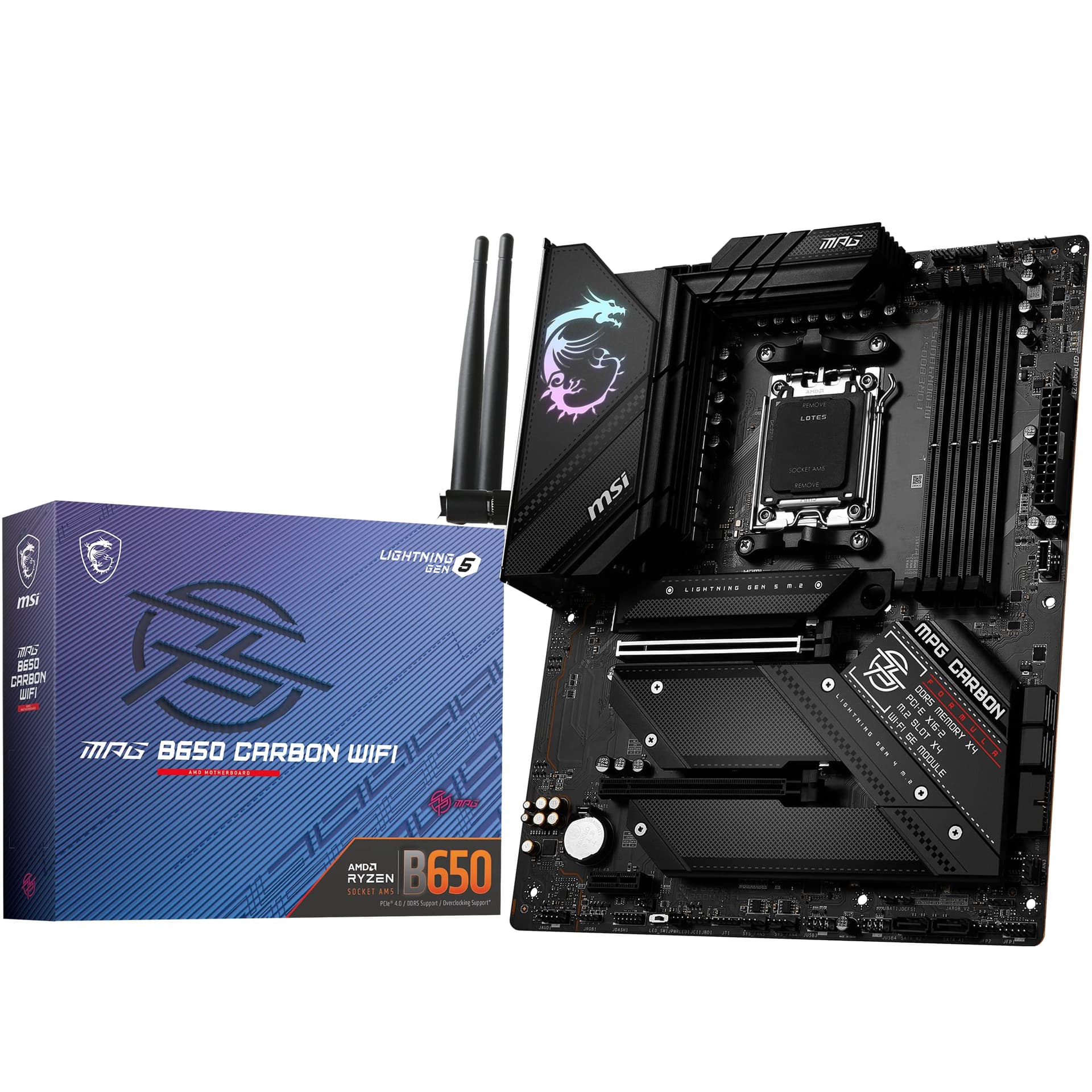 Placa de baza MPG B650 CARBON WIFI, AMD B650, Socket AM5, ATX "7D74-001R"