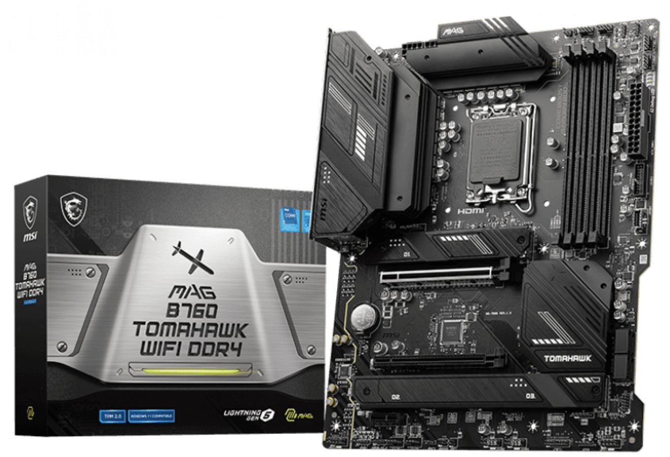 Placa de baza MAG B760 TOMAHAWK WIFI DDR4, Intel B760, Socket 1700, ATX "7D96-001R"