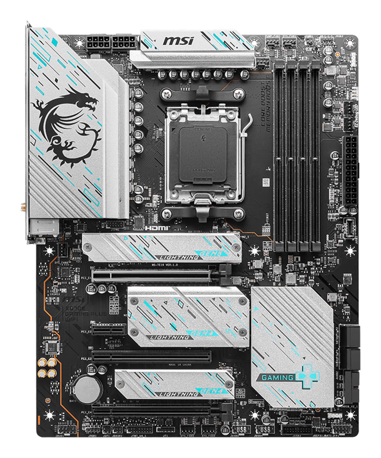 Placa de baza MAG X670E Gaming Plus Wifi - (X670E,AM5,ATX,DDR5) "7E16-001R" — miniatură