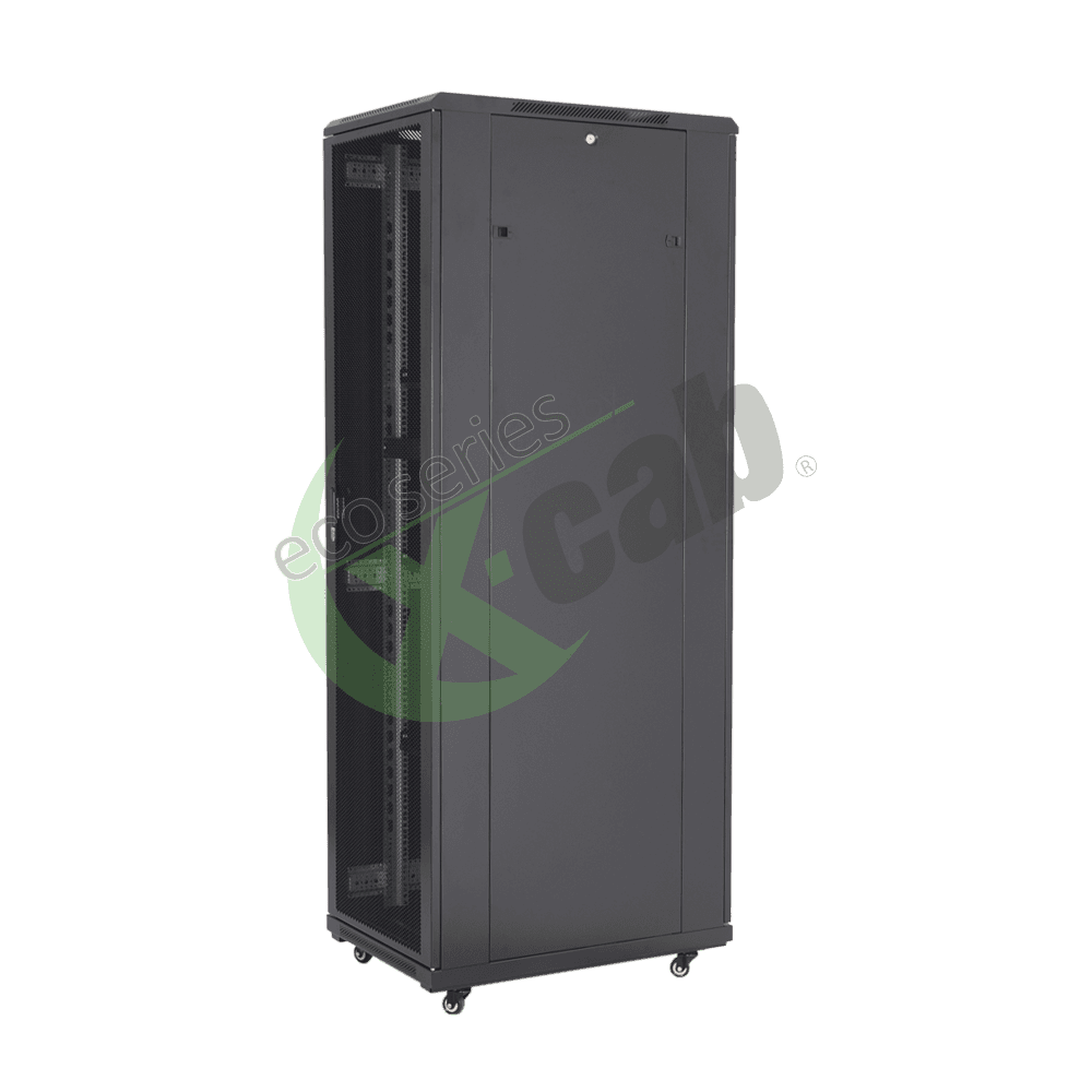 Cabinet metalic de podea 19", tip rack stand alone, 42U 600x1000 mm, Eco Xcab A3 "A36042.9004" — miniatură