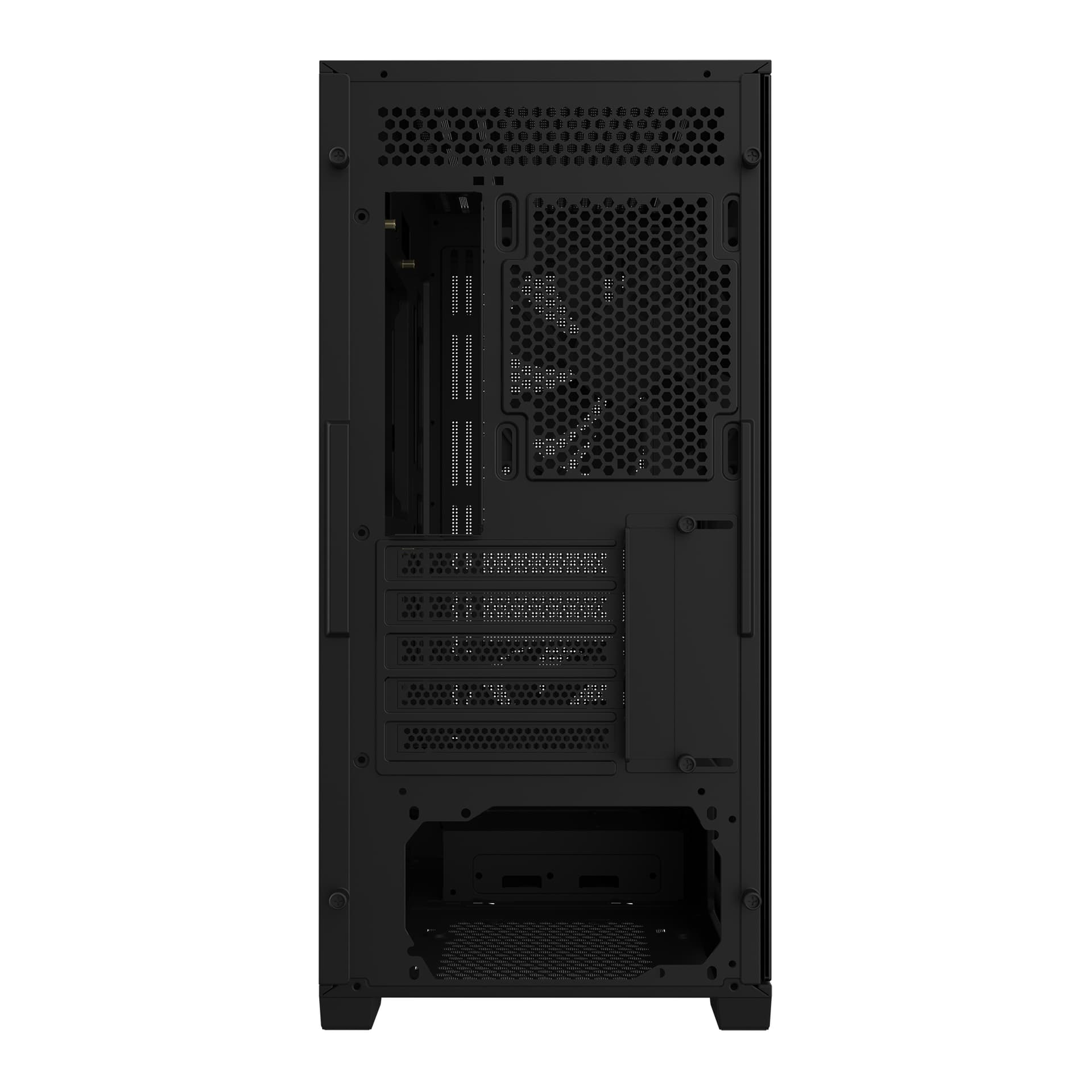 GIGABYTE C102G PC Case Full-Size Tempered Glass Side Panel With 2xUSB 3.0 Pre-installed two 120mm fans M-ATX/Mini-ITX "C102G" — miniatură