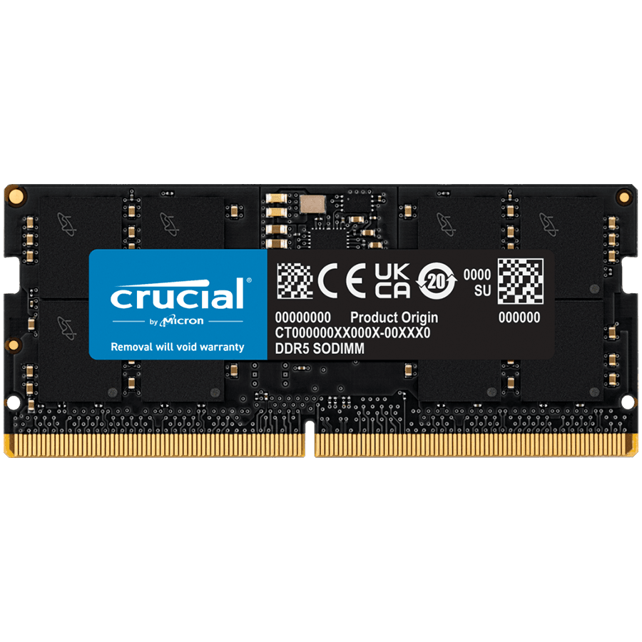 Memorie Crucial DDR5 - 32GB - 5600 - CL - 46 (1x 32 GB) single RAM (black, CT32G56C46S5) "CT32G56C46S5"