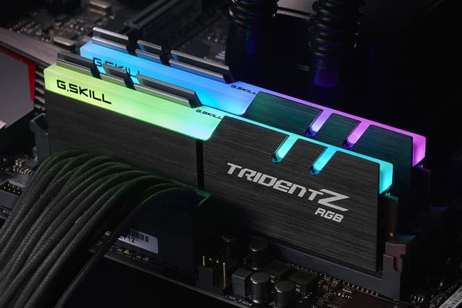 Memorie Trident Z RGB Dual Channel Kit 16GB (2x8GB) DDR4 3600MHz CL18 1.35V "F4-3600C18D-16GTZRX" — miniatură