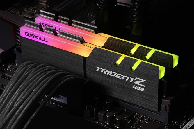 Memorie Trident Z RGB Dual Channel Kit 16GB (2x8GB) DDR4 3600MHz CL18 1.35V "F4-3600C18D-16GTZRX" — miniatură