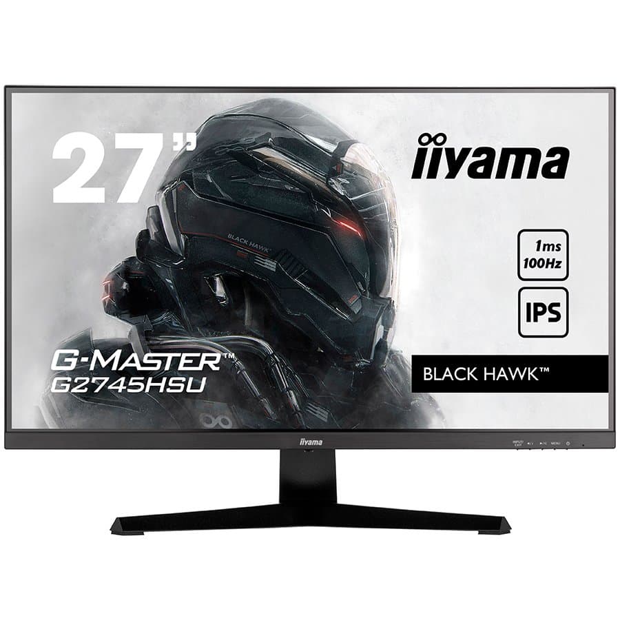 IIYAMA Monitor LED G2745HSU-B1 G-MASTER 27" IPS 1920 x 1080 @100Hz 250 cd/m2 1000:1 1ms HDMI DP USB Hub tilt "G2745HSU-B1"