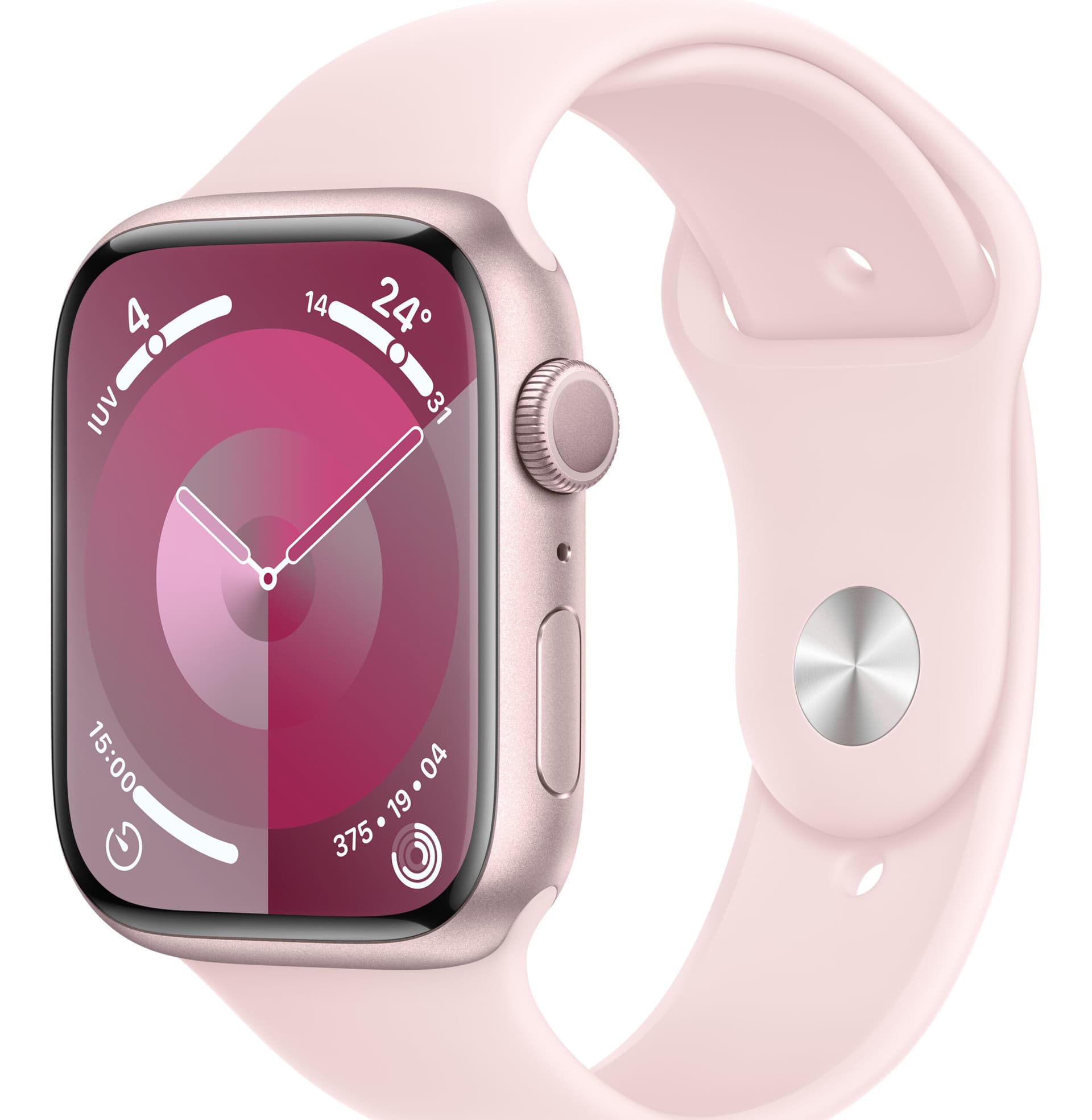 Apple Watch S9 GPS 45mm Pk+Pk M/L "MR9H3"
