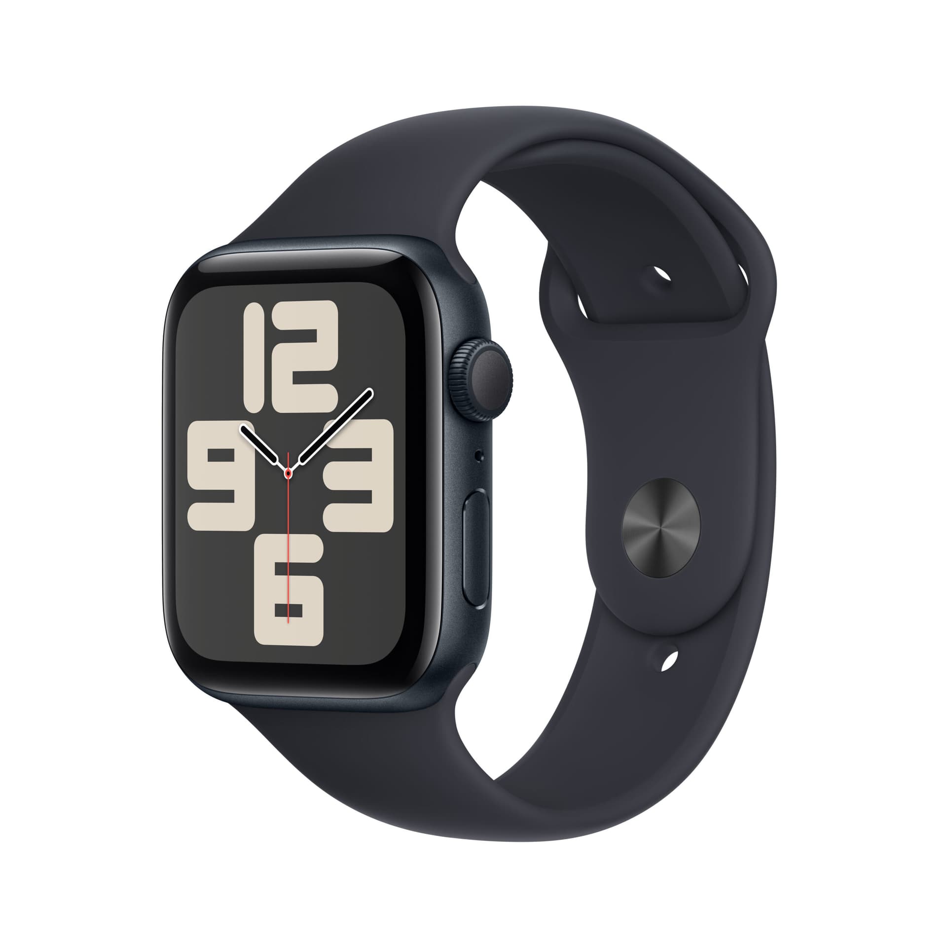 Apple Watch SE2 v2(2023) GPS 44mm Midnight Alu Case w Midnight Sport Band - M/L "MRE93"