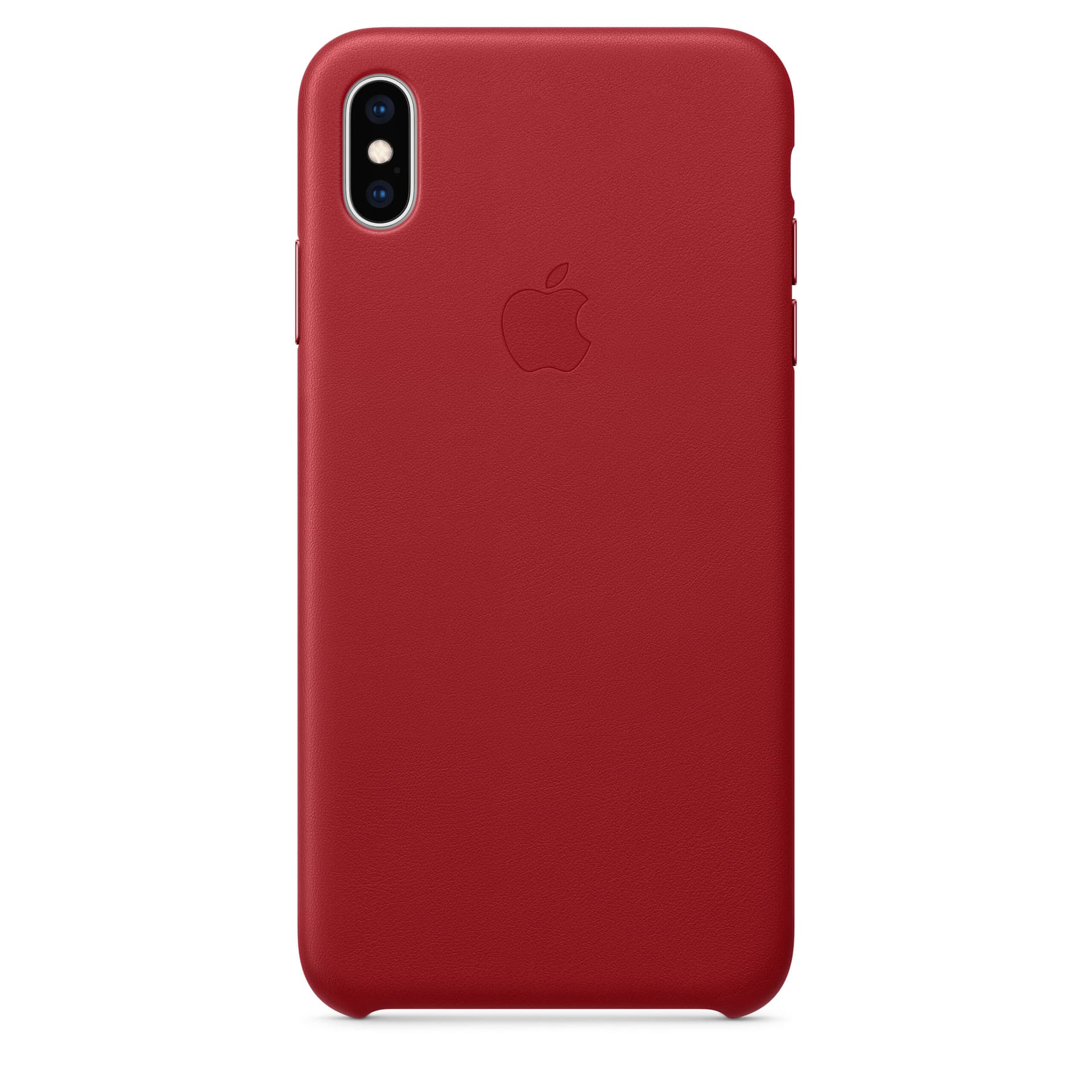 Leather Case pentru iPhone XS Max, Piele, Red "MRWQ2ZM/A" — miniatură