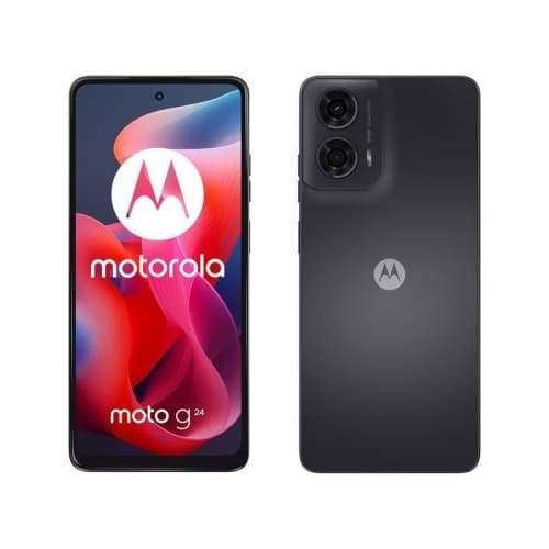 Smartphone Moto g24 128GB 8GB RAM Dual SIM Matte Charcoal "PB180018PL"