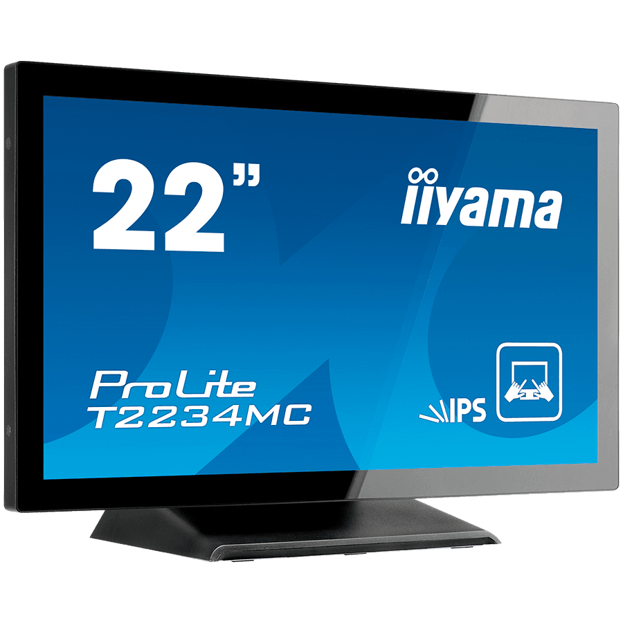 Iiyama ProLite T2254MSC-B1AG - LED monitor22" (21.5" viewable) touchscreen 1920x1080, 60 Hz IPS 250 cd/mp 1000:1 4 ms HDMI DisplayPort speakers T2254MSC-B1AG "T2254MSC-B1AG"