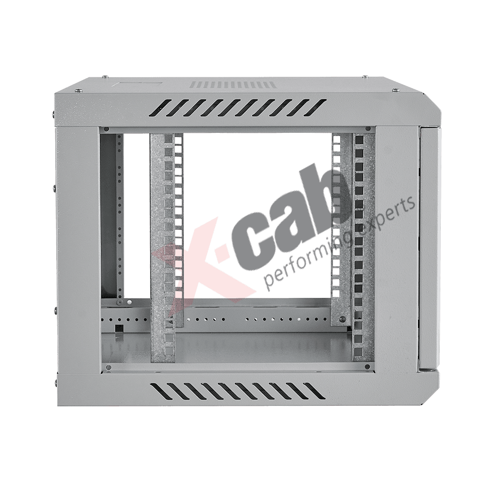 Cabinet metalic perete 19", tip rack wallmount, 9U 600x450 mm, Xcab Gri "Xcab-9U45S.7035" — miniatură