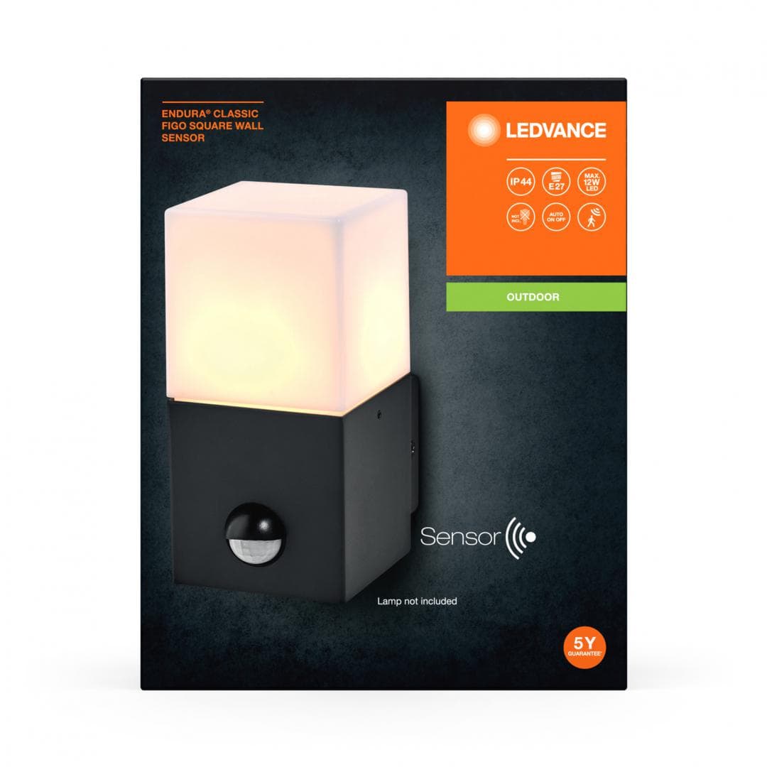 ENDURA CLASSIC FIGO SQ W SEN E27 DGLEDV "000004058075834804" — miniatură