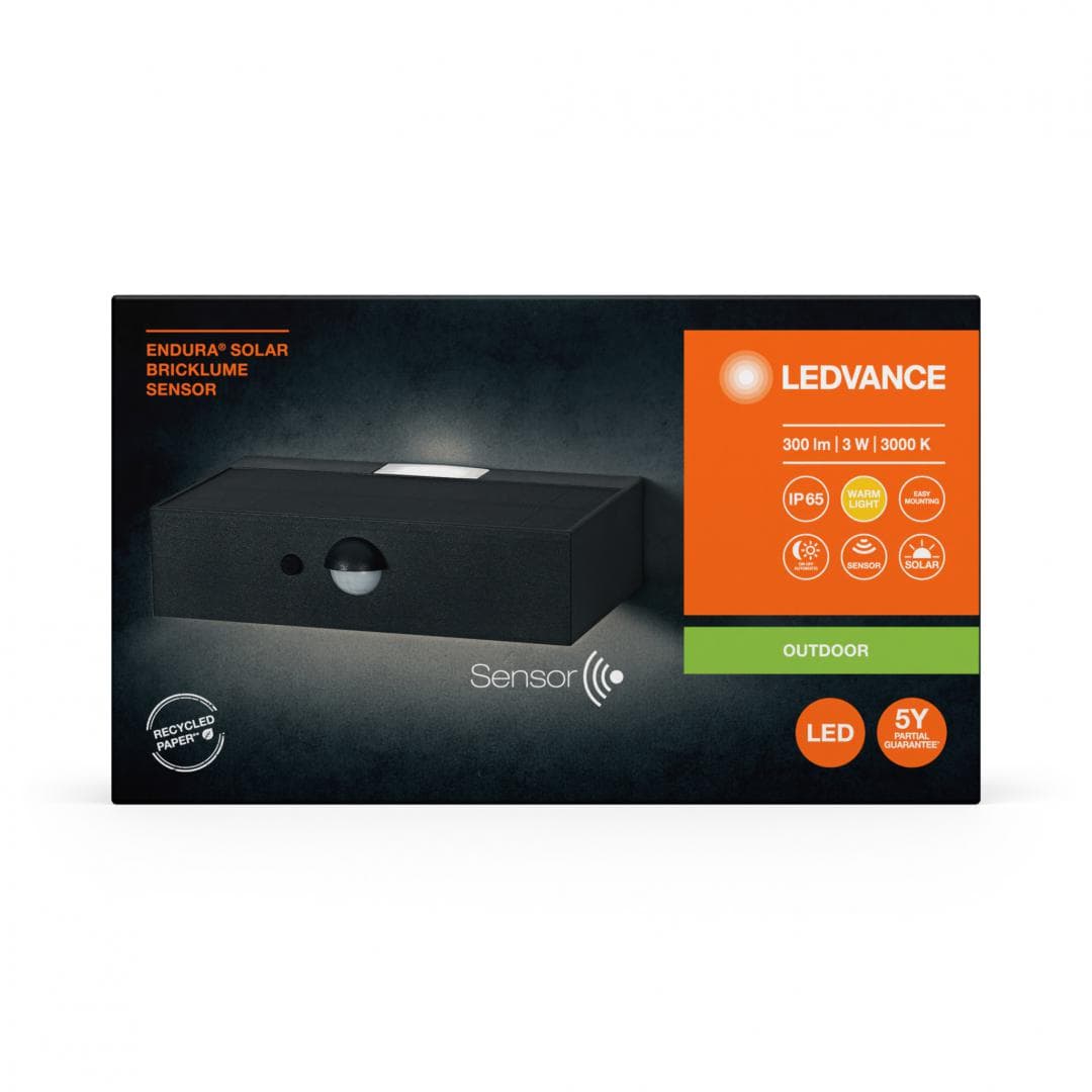 ENDURA SOLAR BRICKLUME SEN DG LEDV "000004099854219979" — miniatură