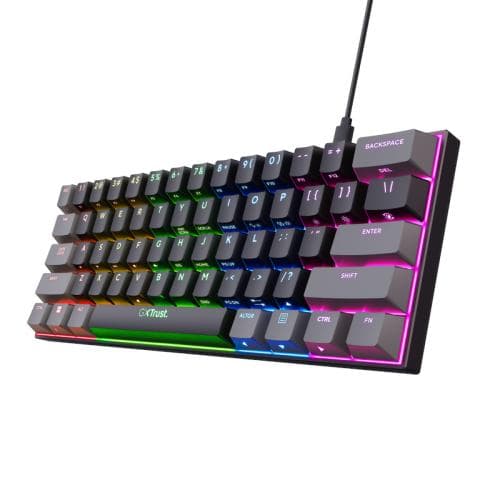 TRUST GXT 867 ACIRA 60% MINI GAMING KEYBOARD US "24882"