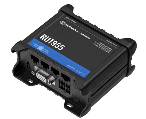 ROUTER LTE Teltonika, 1 x WAN port 10/100 Mbps, 3 x LAN port 10/100 Mbps, Wi-Fi 802.11b/g/n, 4G (LTE) Cat 4 viteza max. 150 Mbps, 3G 21 Mbps, 2G 236.8 kbps "RUT955"