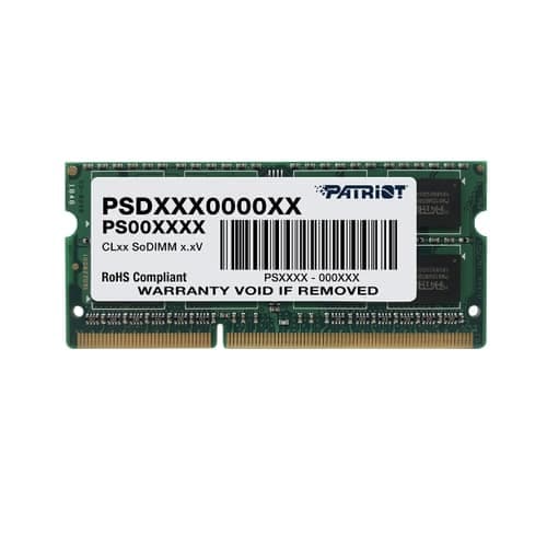SODIMM Patriot, 4GB DDR3, 1600 MHz, low voltage "PSD34G1600L81S"