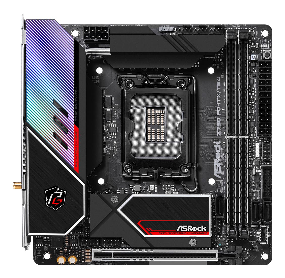Placa de baza Z790 PG-ITX/TB4 Socket 1700 ATX HDMI/DP DDR5 retail "90-MXBKC0-A0UAYZ" — miniatură