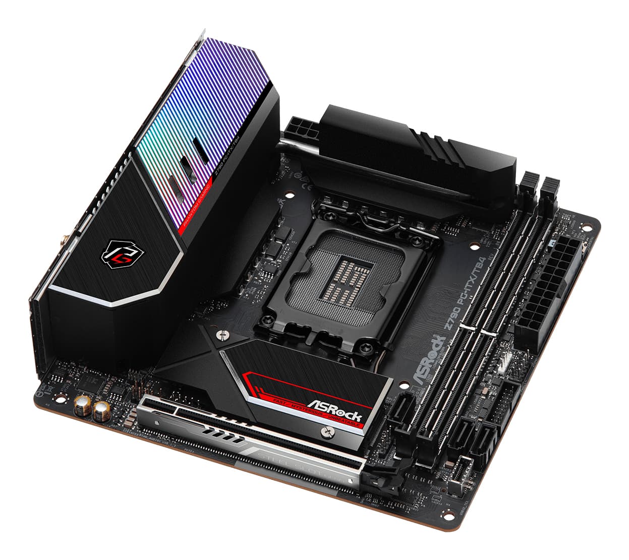 Placa de baza Z790 PG-ITX/TB4 Socket 1700 ATX HDMI/DP DDR5 retail "90-MXBKC0-A0UAYZ" — miniatură
