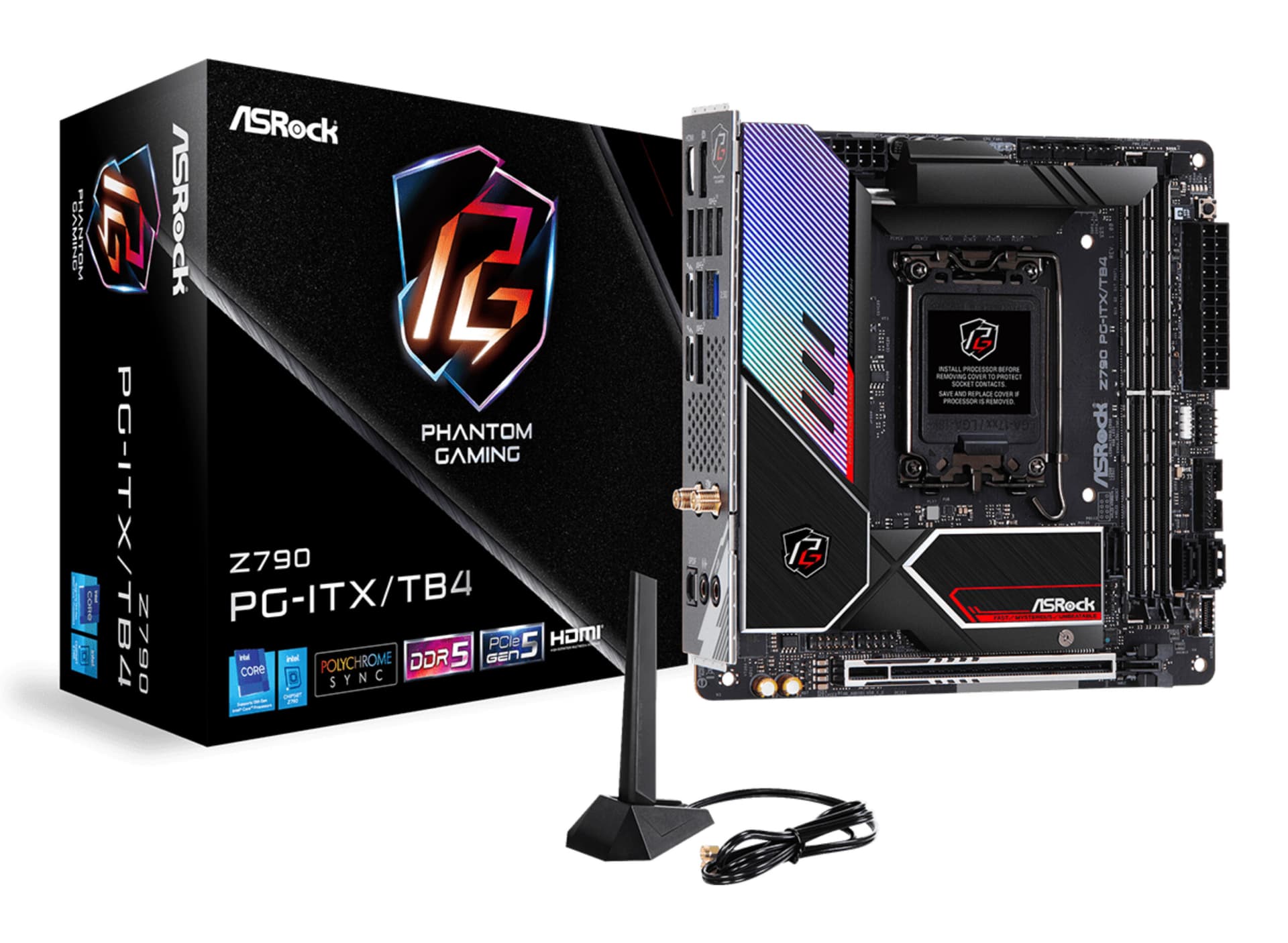 Placa de baza Z790 PG-ITX/TB4 Socket 1700 ATX HDMI/DP DDR5 retail "90-MXBKC0-A0UAYZ"