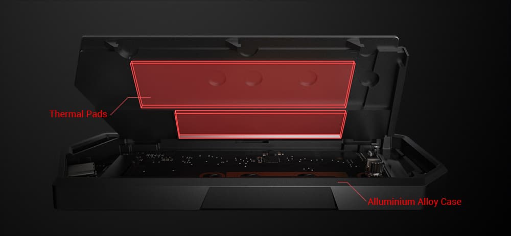 HDD Rack Rack extern ASUS ROG Strix Arion M.2 NVMe SSD, USB 3.2 GEN2 Type-C "90DD02H0-M09000" — miniatură