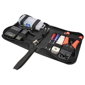 TRUSA scule retelistica, LOGILINK, fctii: testare cab, sertizare mufe, deziz. cab, sertiz. cablu,taiere cab. 6 prod.: tester cab,cleste sertiz. mufe, unealta punch down,cleste dez. RJ45/BNC, "WZ0030"
