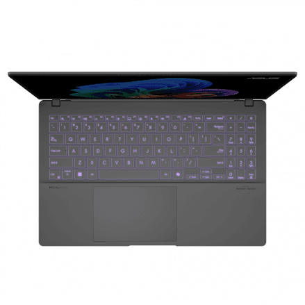 Asus|S5507QA-MA034X|NOTEBOOK|15.6 inch|3K 2880 x 1800 OLED|Snapdragon X Elite X1E 78 10|3.4GHz|Mem 16 GB|SSD 1 TB|FHD cam|Greutate 1.42 kg|WIN 11 Pro|Cool Silver "S5507QA-MA034X" ( — miniatură
