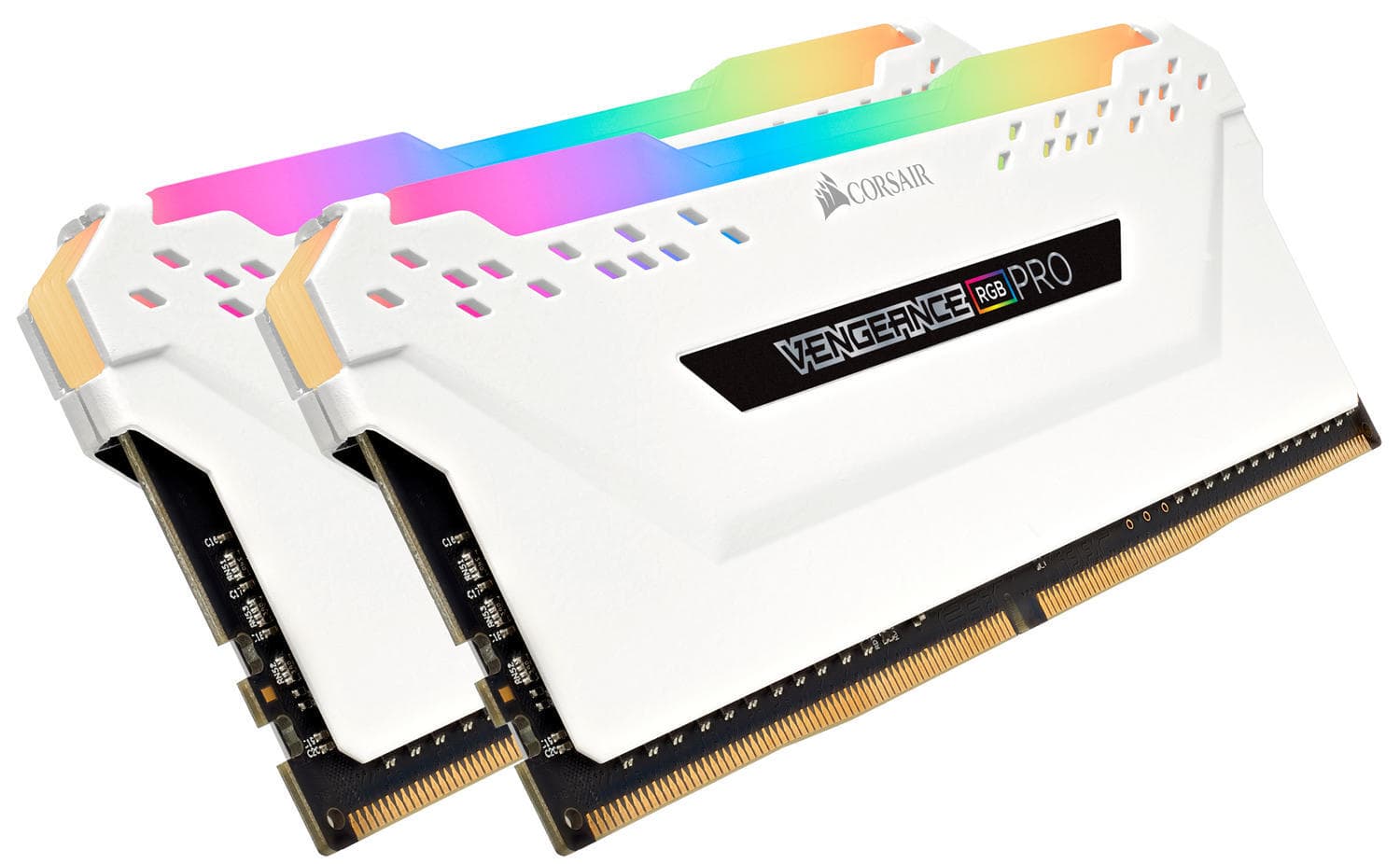 Corsair Vengeance RGB Pro 16GB, DDR4, 3600MHz, CL18, 2x8GB, 1.35V, Alb "CMW16GX4M2C3600C18W" — miniatură
