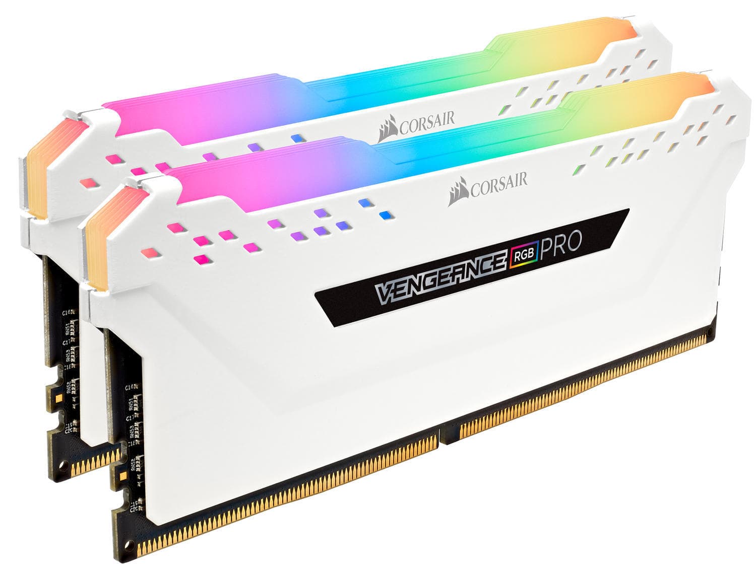 Corsair Vengeance RGB Pro 16GB, DDR4, 3600MHz, CL18, 2x8GB, 1.35V, Alb "CMW16GX4M2C3600C18W"