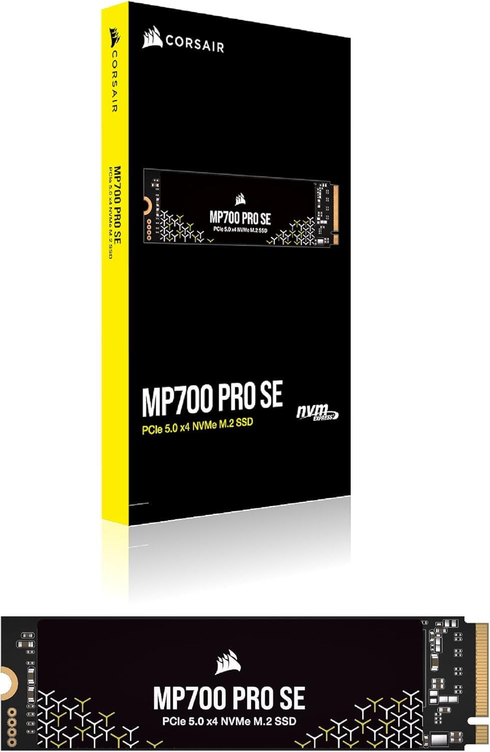 SSD Corsair MP700 PRO SE, 4TB, PCIe Gen5 x4, NVMe M.2 "CSSD-F4000GBMP700PNHS" — miniatură