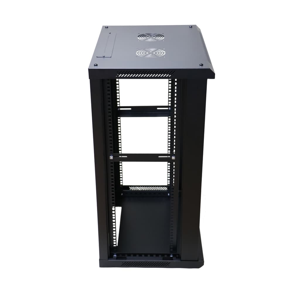 EXTRALINK 18U 600X450 wall-mounted rackmount cabinet black "EX.14367" — miniatură