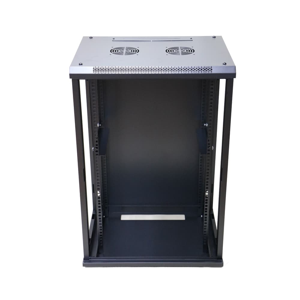 EXTRALINK 18U 600X450 wall-mounted rackmount cabinet black "EX.14367" — miniatură