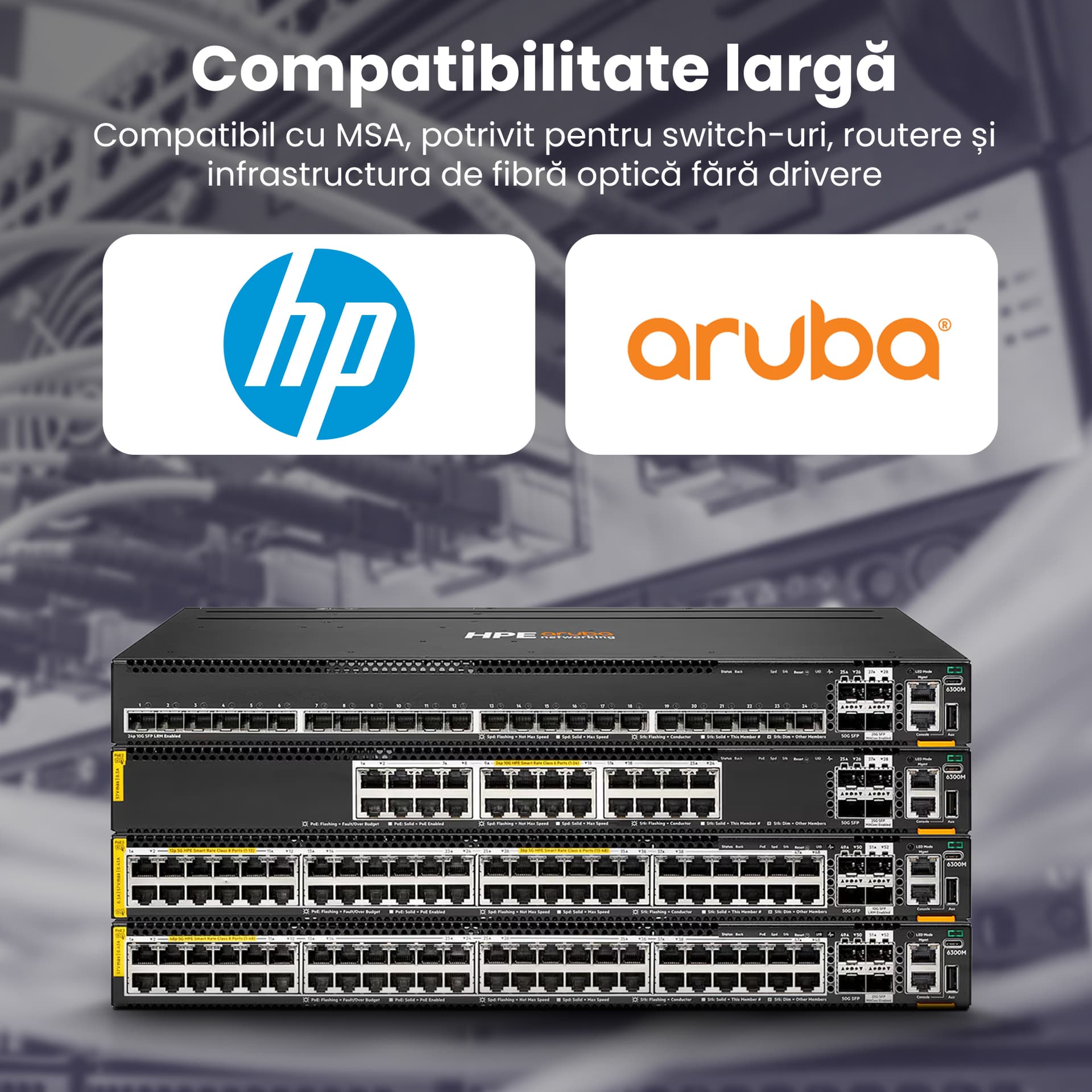 Extralink SFP WDM 1.25G 1310/1550nm | SFP Module | Single mode, 20km, LC, DDM, Pair, dedicated for HP/Aruba "EX.15067" — miniatură
